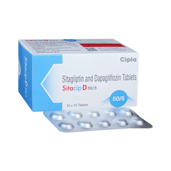 Sitacip D 5mg/50mg Tablet